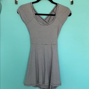 Brandy Melville Black & White Striped Dress